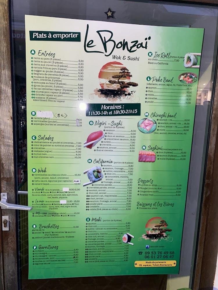 Le Bonzaï Sushi Cassis - Menu Image 4